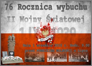 76 rocznica wybuchu II WS plakat