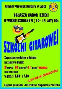 Szkółka gitarowa TŁO