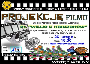 projekcja filmu wilijo